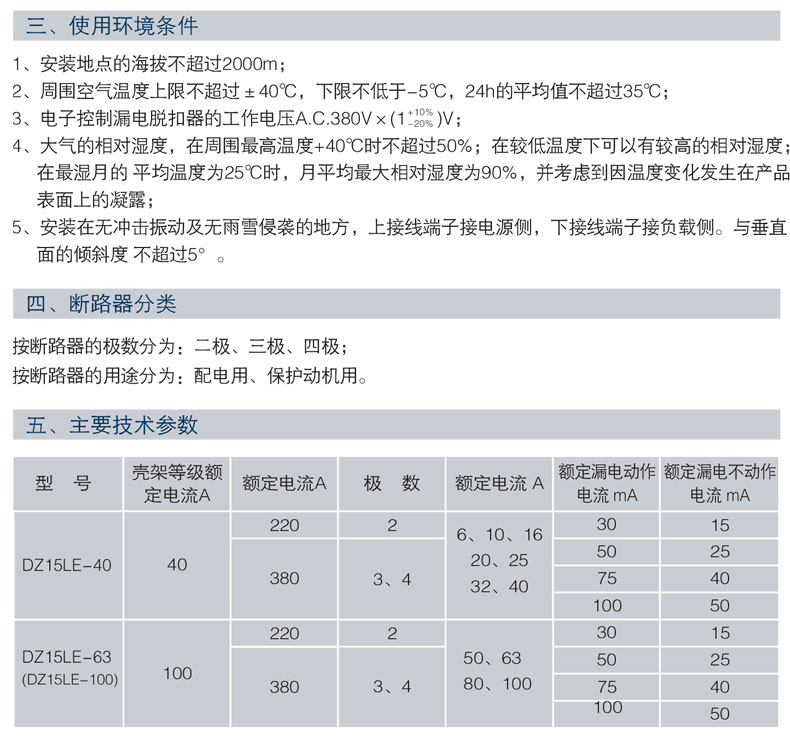 MCCB DZ15LE
