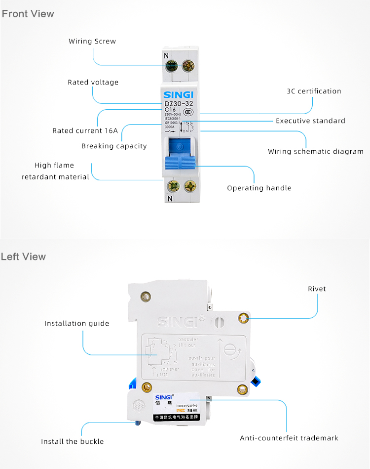MCB DZ30 (3KA)
