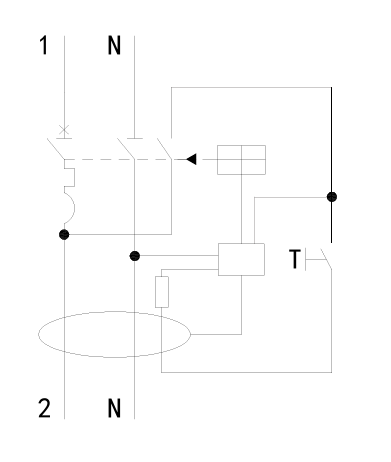 RCBO SGB5L-60 tipo AC/B/A, interruptor automático diferencial con protección contra sobrecorriente